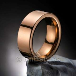SOLID R&B Mens TUNGSTEN Ring Wedding Band (Bronze) NEW  