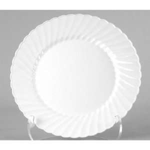 Classicware 9 Plastic Plate in White