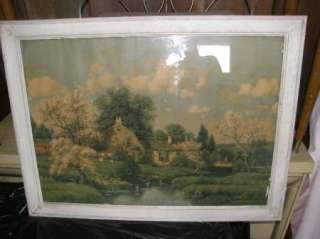   COTTAGE ART WALL FRAMED FRENCH CHIC VINTAGE FRENCH VICTORIAN  