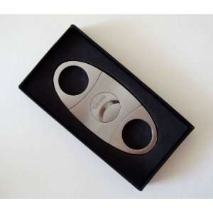   Steel Double Blade Cigar Cutter with Gift Box 