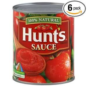 Hunts Tomato Sauce, 29 Ounce (Pack of 6) Grocery & Gourmet Food