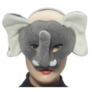   Novelties Deluxe Plush Gray Elephant Animal Half Mask Toys & Games