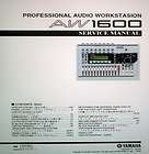yamaha aw1600 professional audio workstation service manual book bnd 