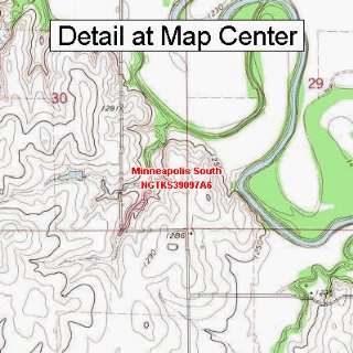  USGS Topographic Quadrangle Map   Minneapolis South 