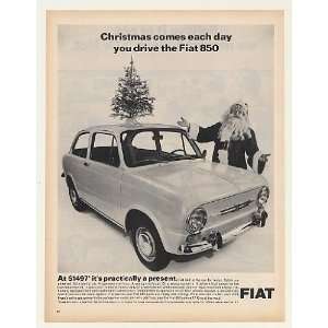  1967 Fiat 850 $1497 Santa Claus Christmas Print Ad (47678 