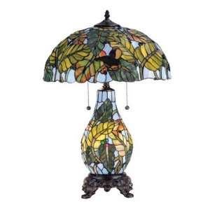  25H Filigree Birds Lighted Base Table Lamp Table Lamps 
