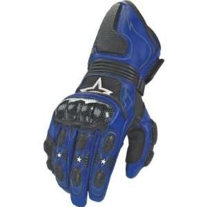  Icon Merc Gloves   3X Large/Blue Automotive