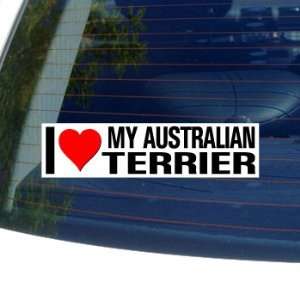  I Love Heart My AUSTRALIAN TERRIER   Dog Breed   Window 