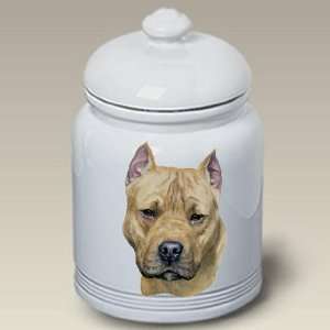  American Staffordshire Dog   Linda Picken Treat Jar 