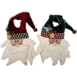   of 12 Plush Santa Head Door Knob Hangers Arts, Crafts & Sewing