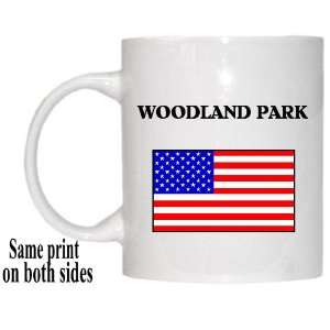    US Flag   Woodland Park, Colorado (CO) Mug 