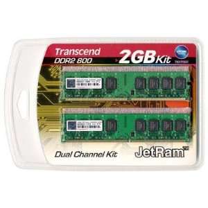  Transcend JetRAM   Memory   2 GB  2 x 1 GB   DIMM 240 pin 