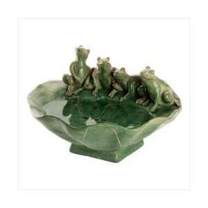  #31292 Frog And Lily Pad Tabletop Fountain