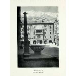  1928 Print Goldne Dachl Innsbruck Austria Golden Roof 