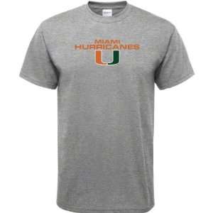  Miami Hurricanes Sport Grey Legend T Shirt Sports 