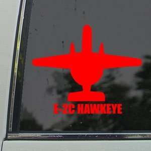  E 2C HAWKEYE Red Decal Military Soldier Window Red Sticker 