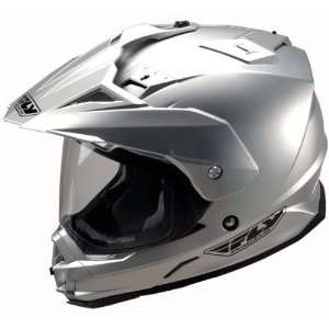  Fly Racing Trekker Silver Helmet   Color  silver   Size 
