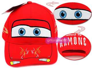 3204 Red Disney Pixar Cars Embroidered cotton Cap Hat  