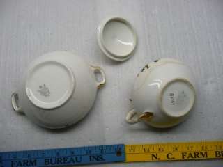Sugar bowl & Creamer from The French Saxon China Co old  