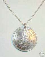 Coin Jewelry~English Crest Shilling Necklace  