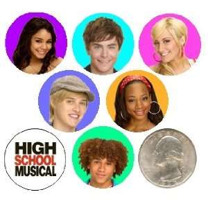  (7) High School Musical 1 Buttons/pins 