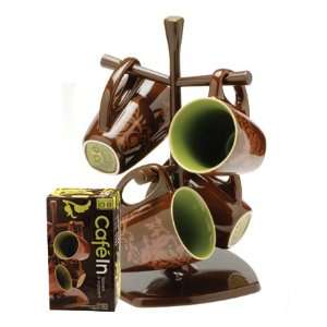Joie Cafe In Mug Tree and Mugs   Green by MSC  Kitchen 