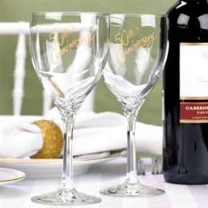  50th Anniversary Wine Glasses