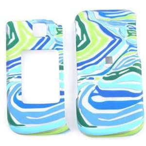  Samsung Alias 2 u750 Blue/Green Zebra Print Hard Case 