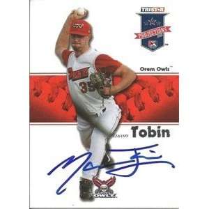  Mason Tobin Signed 2008 Projections Card Texas Rangers 