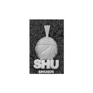 Seton Hall Pirates Sterling Silver Classic SHU Basketball Pendant