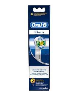 Oral B Braun Vitality 3DWhite Brush Heads 2 Pack   Boots