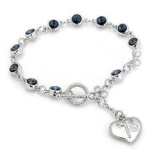 Rosary Bracelet   Swarovski Crystal   Magnetic Clasp Jewelry  