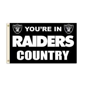 BSS   Oakland Raiders NFL Youre in Raiders Country 3x5 Banner Flag