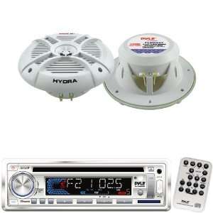  Receiver and Speaker Package   PLCD36MRW AM/FM MPX IN Dash Marine CD 