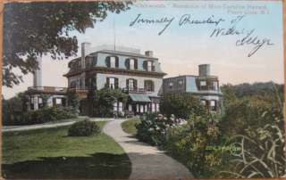 1908 Postcard Caroline Hazard Oakwoods  Peace Dale, RI  