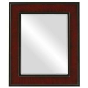 Montreal Rectangle in Vintage Cherry Mirror and Frame  