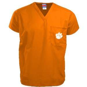  Clemson Tigers Orange Scrub Top