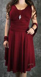 Kleid Abendkleid Hochzeitskleid Rot 32   48 Anny Lee  
