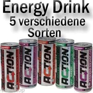 20 Action Energy Drink vers. Sorten zur Wahl/ 1L2,40€  