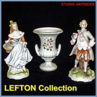 LEFTON Figurines BRIAN KW337 + Hildegarde KW341 + URN  