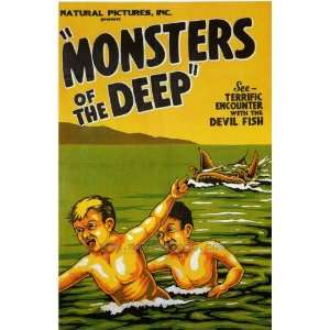 Monsters of the Deep Movie Poster (27 x 40 Inches   69cm x 102cm 