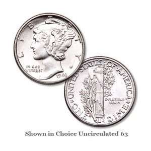  1943 P Philadelphia Mint Mercury Dime 