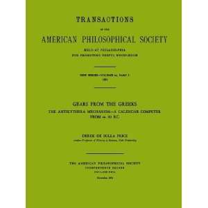  Gears from the Greeks The Antikythera Mechanism, a Calendar 
