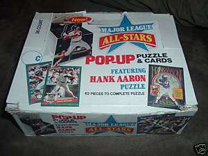 1986 Donruss All Star Pop Up/Puzzle Cards 36 packs box  