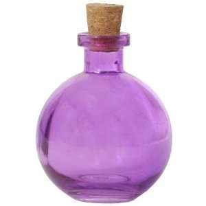  8.8 oz. Purple Ball Glass Bottle