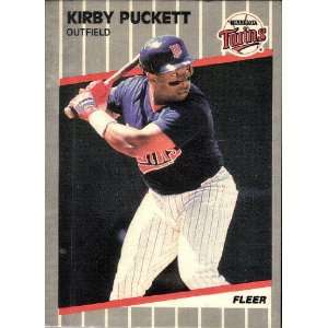 1989 Fleer Baseball Kirby Puckett (50) Card Lot Card #124 