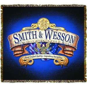  SMITH AND WESSON American Steel Logo Gun Pistol THROW 