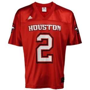 adidas Houston Cougars #2 Scarlet Replica Football Jersey  