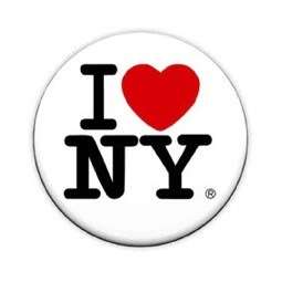 Love New York 1 Pin Button Badge (70s Retro Logo)  