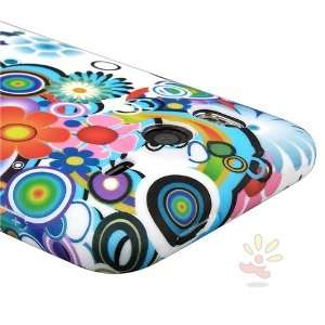   4G TPU Case, Rainbow Flowers w/Circle Cell Phones & Accessories